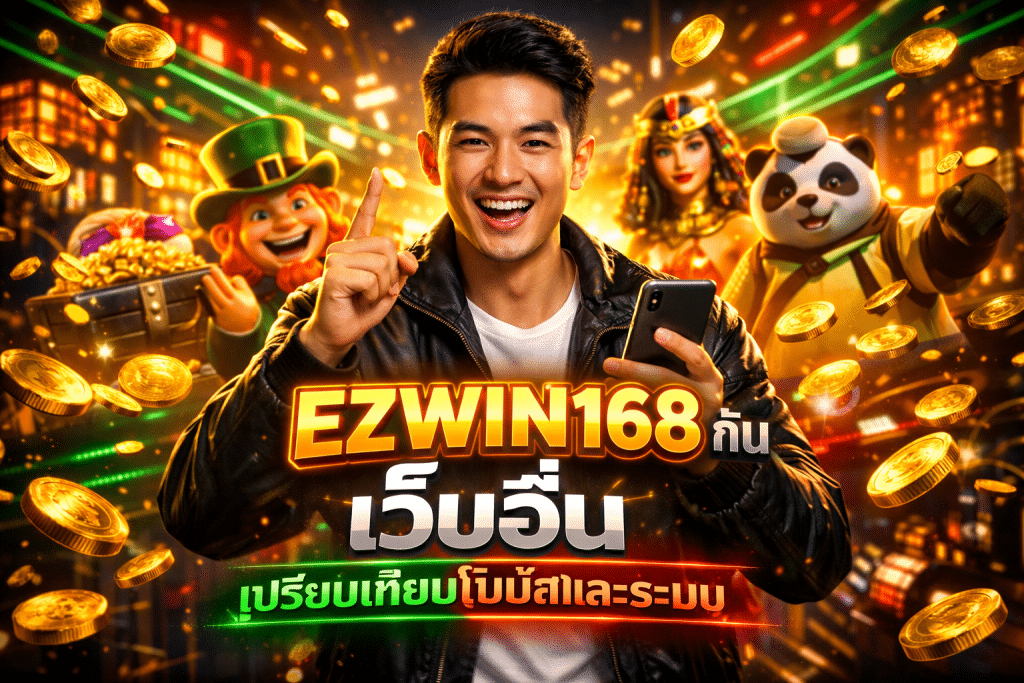 EZWIN168 กับ เว็บอื่น เปรียบเทียบโบนัสและระบบ